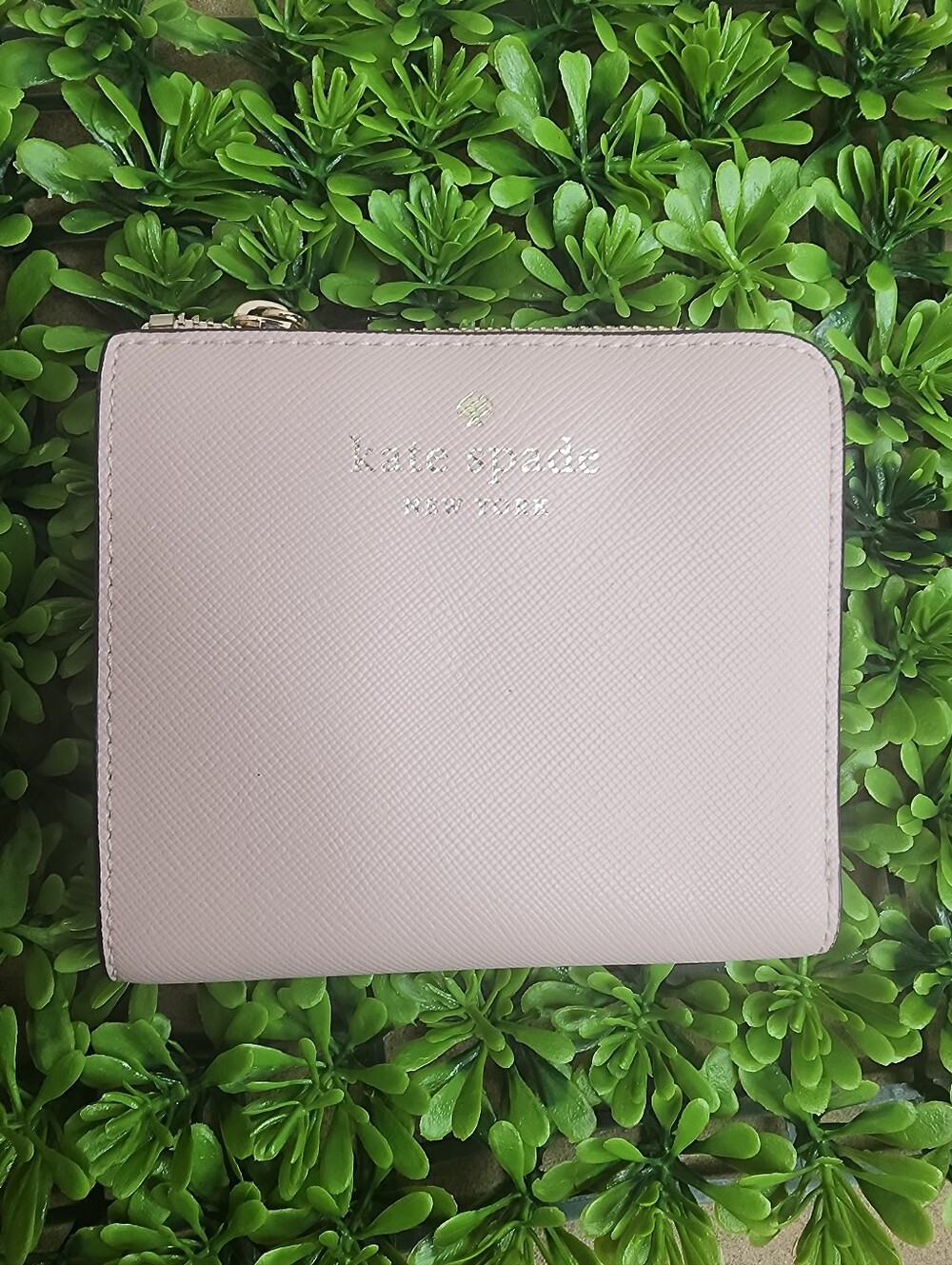 kate spade Pale Pink Saffiano Bifold Wallet